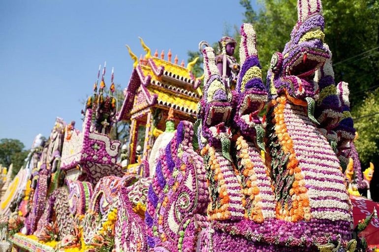 Цветочный фестиваль в таиланде