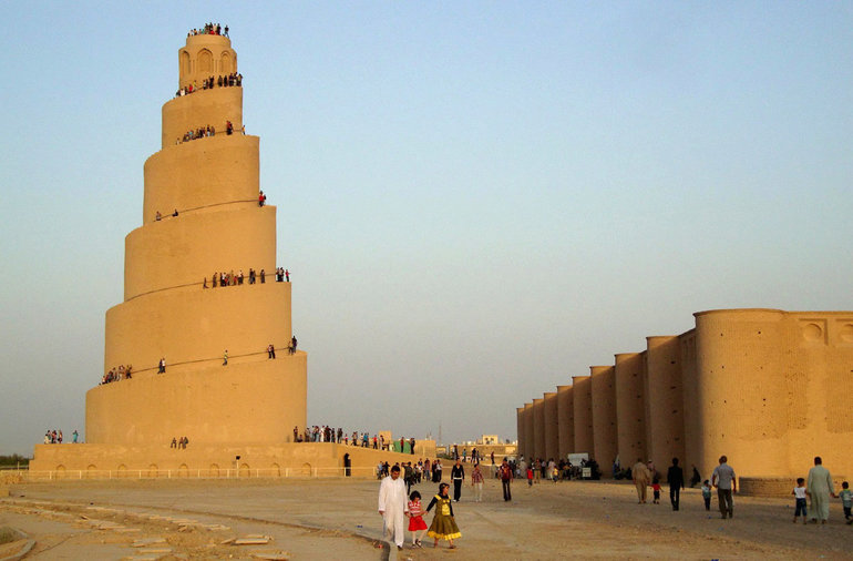 Спиральная башня Мальвия в Самарре 